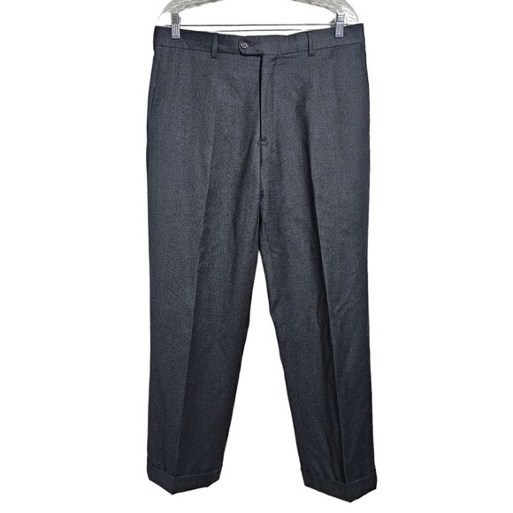 di Milano men's wool charcoal gray dress pants slacks trousers size 36R - Picture 1 of 5